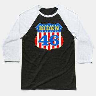 Biden 46 Patriotic Shield Baseball T-Shirt